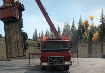 AZOV 73210 US Crane (Upgraded) and Suspension Lift v1.1.1 for SnowRunner (v4.1)