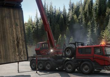 AZOV 73210 US Crane (Upgraded) and Suspension Lift v1.1.1 for SnowRunner (v4.1)