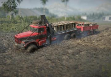TWM Red-Diamond 98-Series Knuckle Boom Crane Pack v1.1 for SnowRunner (v33.0)