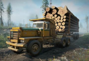 TWM&rsquo;s P16 Logging Bunk and Trailer version 1.1 for SnowRunner (v24.0)