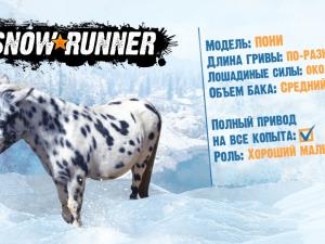 SnowRunner - Pony Presentation