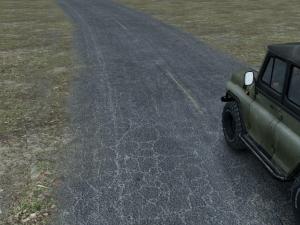 Materials: Old Damaged Asphalt version 1 for SpinTires (v03.03.16)