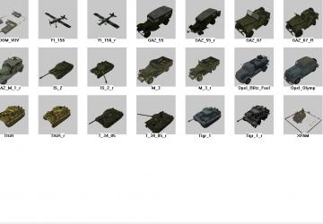 Great Patriotic War Static Objects Pack 1 v1.1 for SpinTires (v03.03.16)