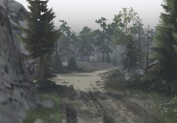Mountain Forest Map version 1.0 for SpinTires (v03.03.16)
