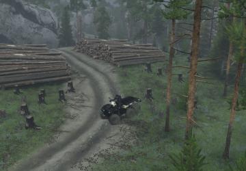 Mountain Forest Map version 1.0 for SpinTires (v03.03.16)