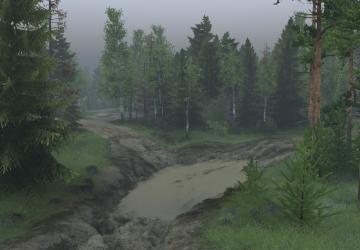 Mountain Forest Map version 1.0 for SpinTires (v03.03.16)