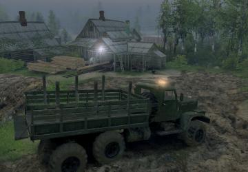 Spring Forest Map version 1.2 for SpinTires (v03.03.16 /1.7.1)