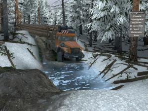 Map «Winter in the taiga» version 1.0 for SpinTires (v03.03.16)