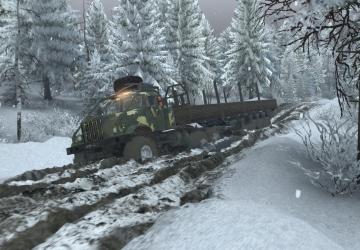Winter Taiga Map version 1.0 for SpinTires (v03.03.16)