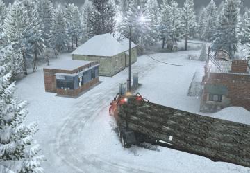 Winter Taiga Map version 1.0 for SpinTires (v03.03.16)