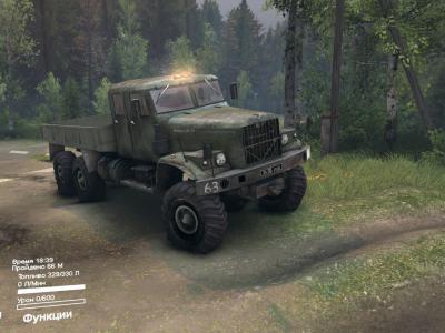 KrAZ-255 version 1.0 for SpinTires (v2014)