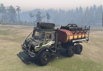 Mercedes Unimog U2450L 6x6 BW version 1 for SpinTires (v03.03.16 и выше)