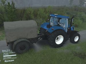 New Holland T6.160 version 1.0 for SpinTires (v25.12.15)