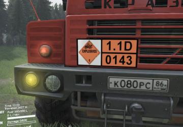 Hazardous Cargo Signs Pack version 1.0 for SpinTires (v03.03.16)