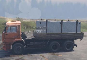 Kamaz platforms and trailers, semi-trailers v1 for SpinTires (v03.03.16)
