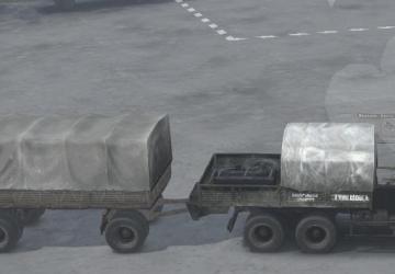 Kamaz platforms and trailers, semi-trailers v1 for SpinTires (v03.03.16)