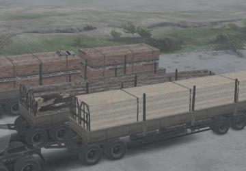 Kamaz platforms and trailers, semi-trailers v1 for SpinTires (v03.03.16)