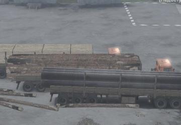 Kamaz platforms and trailers, semi-trailers v2 for SpinTires (v03.03.16)