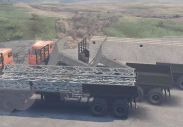 Kamaz platforms and trailers, semi-trailers v2 for SpinTires (v03.03.16)