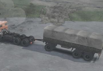 Kamaz platforms and trailers, semi-trailers v3.1 for SpinTires (v03.03.16)