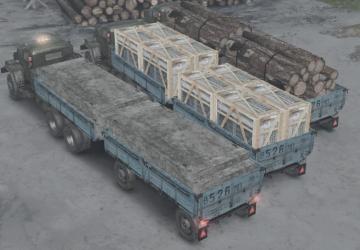 Platforms and trailers, semi-trailers Zil for SpinTires (v03.03.16)