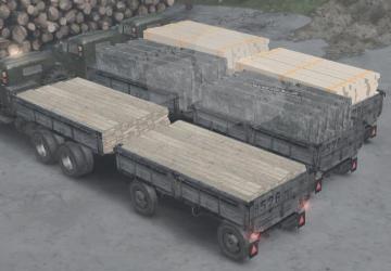 Platforms and trailers, semi-trailers Zil for SpinTires (v03.03.16)