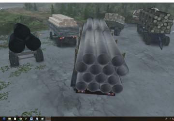 Trailers with Cargo (6, 8 Points) + Fuel + Repair for SpinTires (v03.03.16)