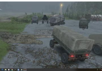 Trailers with Cargo (6, 8 Points) + Fuel + Repair for SpinTires (v03.03.16)