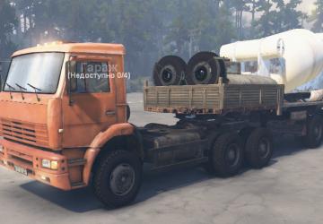 Builders Series No.6 Mixer Semi-Trailer for SpinTires (v1.7.1)