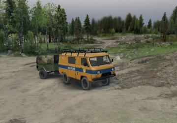 UAZ-452 USSR Militia version 10.01.2020 for SpinTires (v03.03.16)