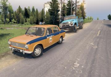 VAZ-2101 USSR Police/Traffic Police version 02.12.19 for SpinTires (v03.03.16)