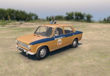 VAZ-2101 USSR Police/Traffic Police version 02.12.19 for SpinTires (v03.03.16)